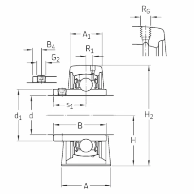 Подшипниковый узел SYJ 40 TF KMR