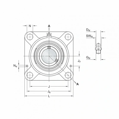 Подшипниковый узел FYJ 80 TF SKF