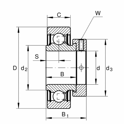 Подшипник RAE30-NPP KMR