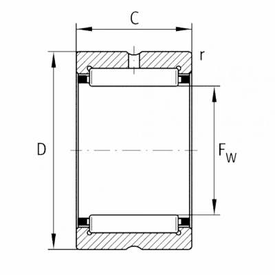 Подшипник RNA 4906 OID
