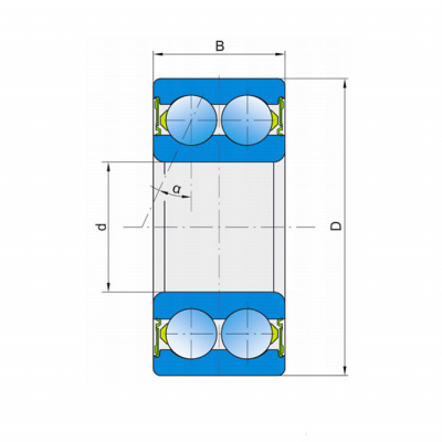 Подшипник 3307 B 2RS1 FKL