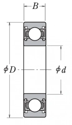 Подшипник 6205 DDU C3 E NSK