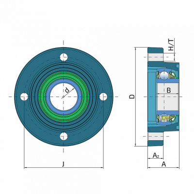 Подшипниковый узел в сборе LSGR 207-TBS FKL