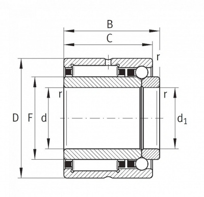 Подшипник NKIB 5912 SKF