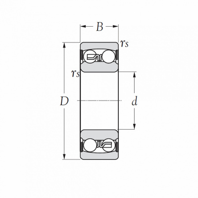 Подшипник 2200 E 2RS KSM