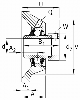Подшипниковый узел TCJ 35 N KMR