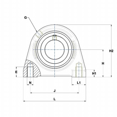 Подшипниковый узел EXPAE 210 SNR