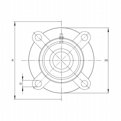 Подшипниковый узел M-UCFC 208 FK
