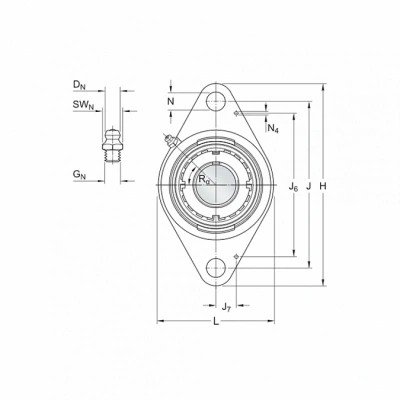 Подшипниковый узел FYM 1.11/16 TF SKF
