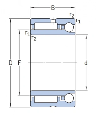 Подшипник NKIA 5907 SKF