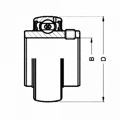 Корпусный подшипник UC 210 BSS 2RS BECO