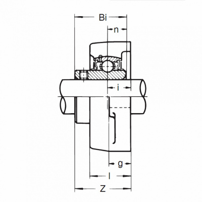 Подшипниковый узел UCFL 202 ASAHI