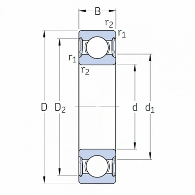 Подшипник 6018 2RS1 C3 SKF