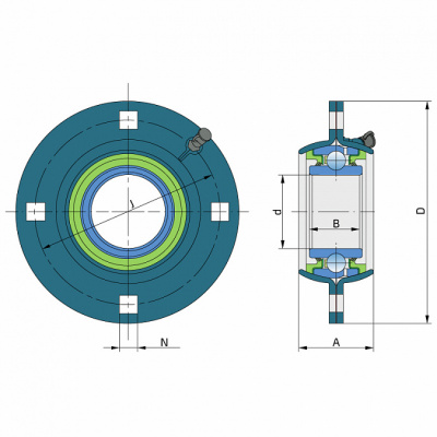 Подшипниковый узел GWST 211 PPB20 FKL