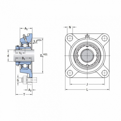 Подшипник FYJ 50 KF + H 2310 KMR