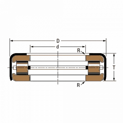 Конический подшипник T77 TIMKEN