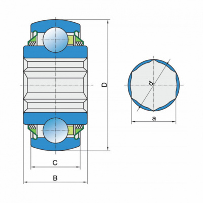 Подшипник W 208 PPB16 KMR