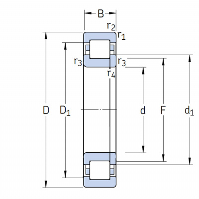 Подшипник NUP 204 ECP SKF
