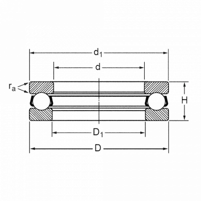 Подшипник 8108 (51108) CRAFT