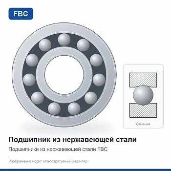 Подшипник 1000096 ZZ Ю FBC