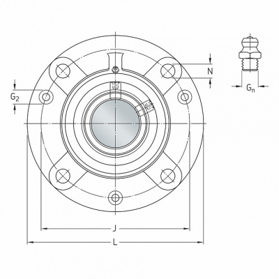 Подшипниковый узел F4BRP 308-SRB-SRE SKF