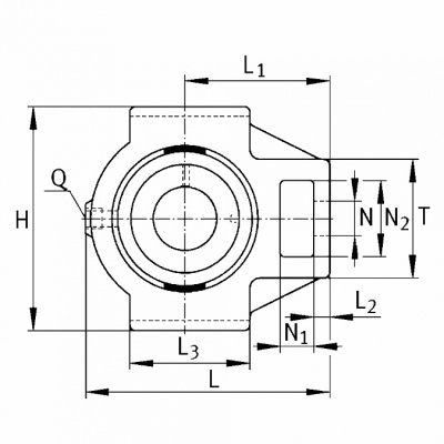 Подшипниковый узел TU 2. 3/16 TF SKF