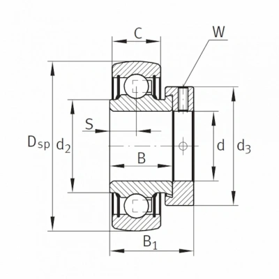 Подшипник RAE35-NPP-B KMR