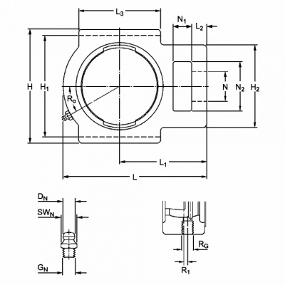 Подшипниковый корпус T 209 DINROLL
