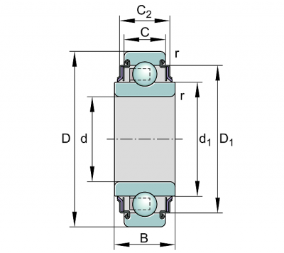 Подшипник Q 203 KRR CC AH02 INA